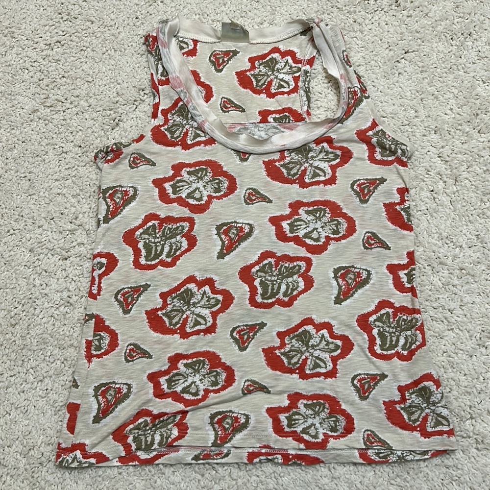 ANTHRO PORRIDGE L super lightweight silk blend tank in good preloved condition